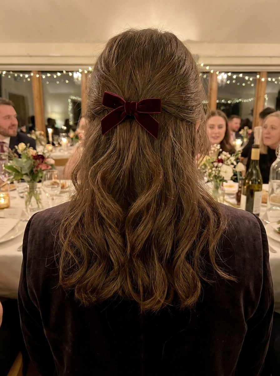 Half-Up mit Schleife - Frisuren zum Geburtstag